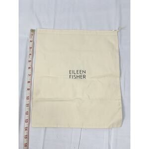 Eileen Fisher Organic Cotton Purse Dust Bag 11.5 x 14 Cinch Sack Storage Bag